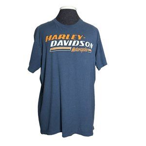 Harley Davidson T-shirt Men's Size L Gray/Blue Bowling Green Kentucky